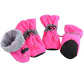 4pcs Antiskid Puppy Shoes Waterproof Winter Pet Dog Anti-slip Rain Snow Boots Footwear Thick Warm For Prewalkers Socks Booties